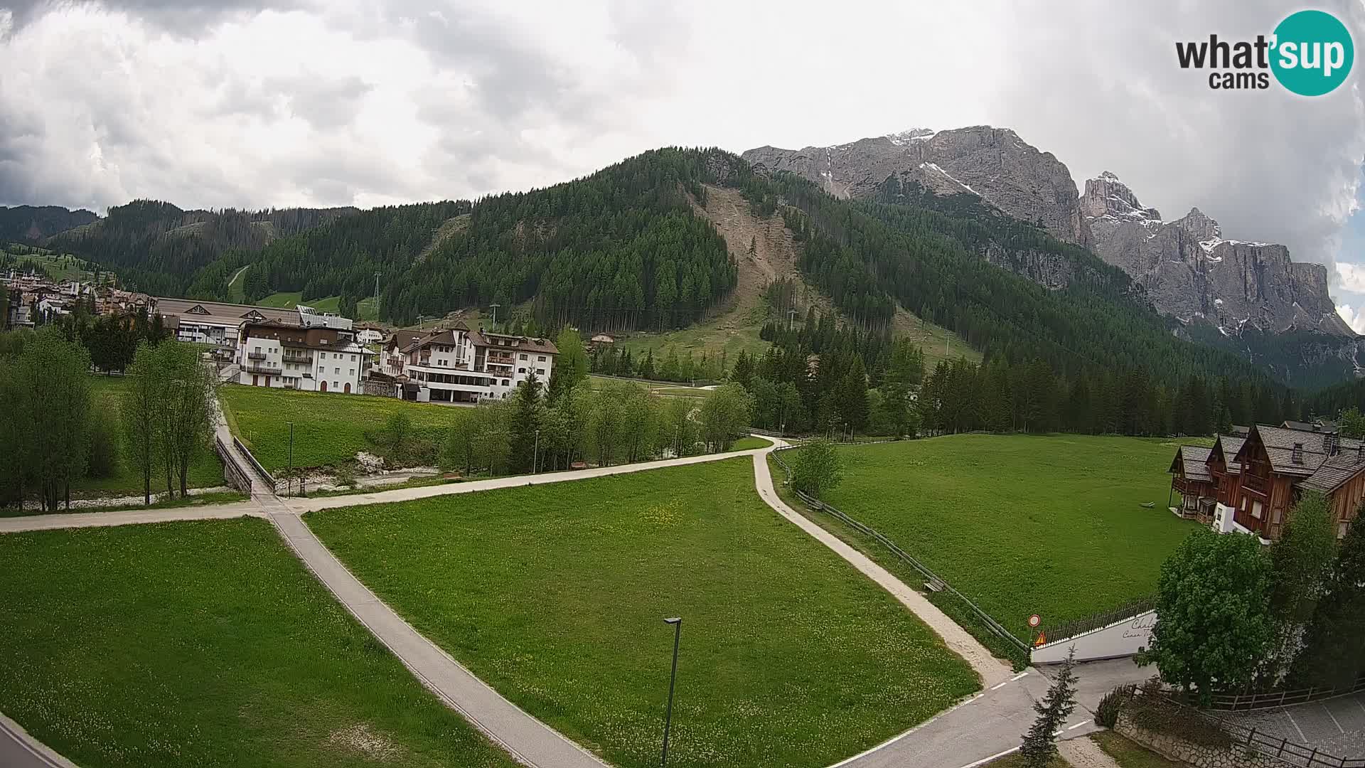 Webcam Corvara in Badia: Spectacular Views of the Sella Group