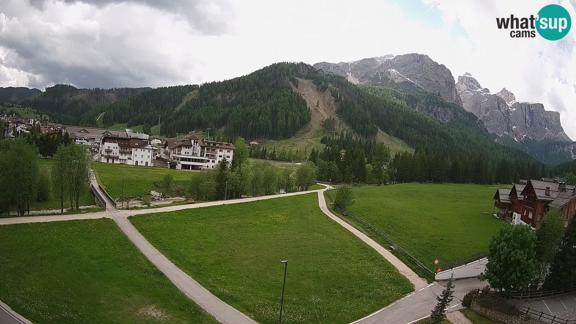 Webcam Corvara | Vista spettacolare Gruppo del Sella