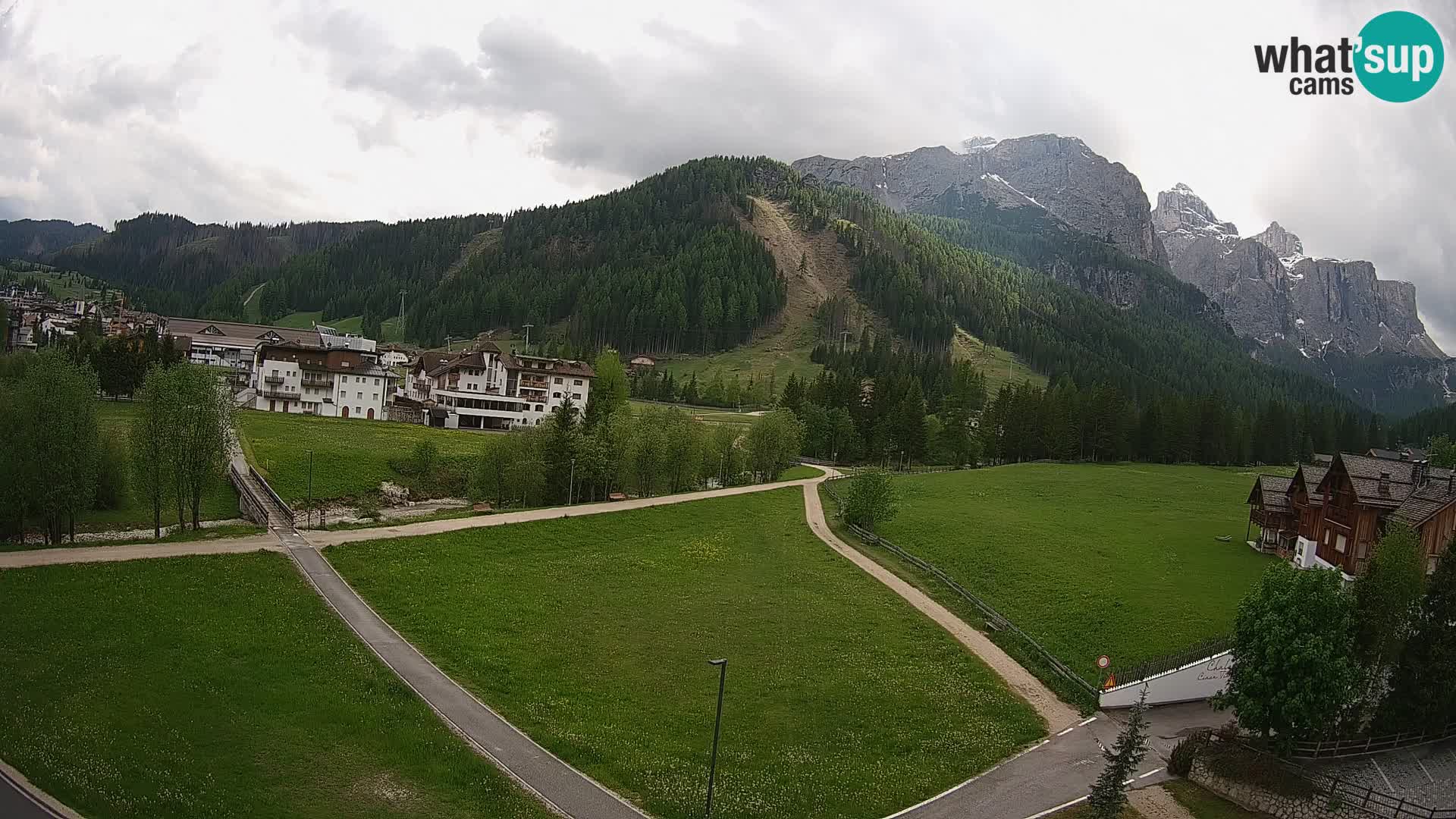 Webcam Corvara in Badia: Spectacular Views of the Sella Group