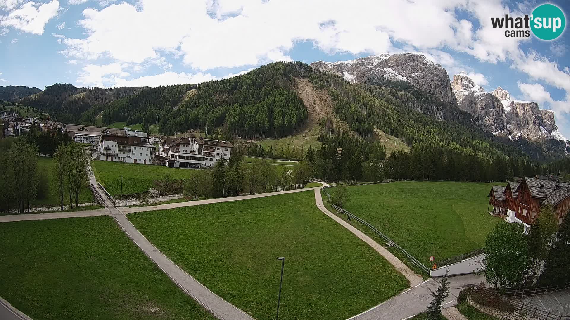 Webcam Corvara in Badia: Spectacular Views of the Sella Group