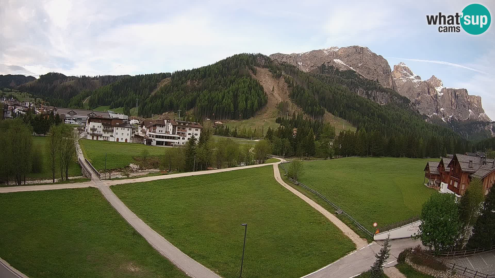 Corvara webcam | Spektakuläre Ausblicke auf die Sellagruppe