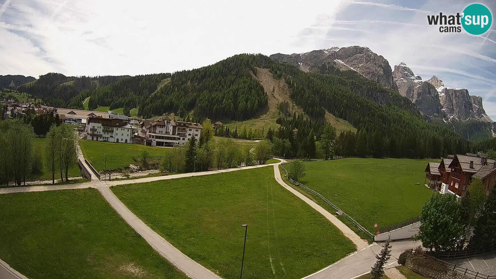 Webcam Corvara in Badia: Spectacular Views of the Sella Group