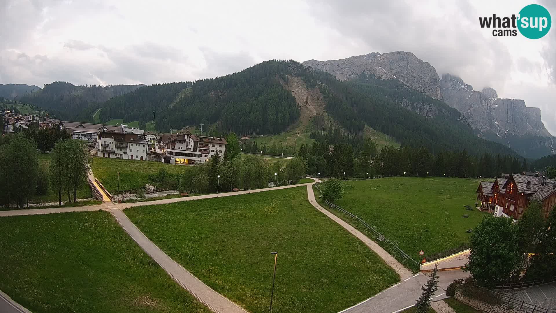 Webcam Corvara in Badia: Spectacular Views of the Sella Group