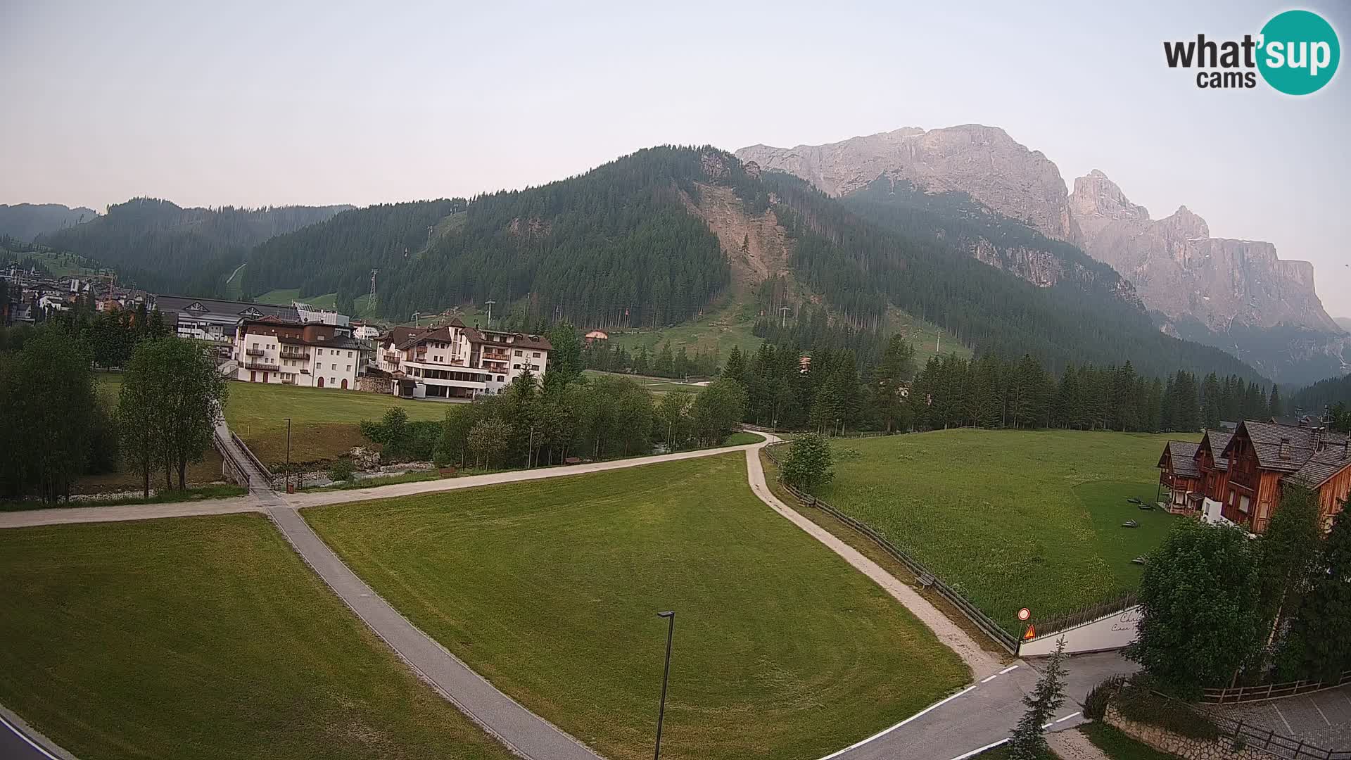 Webcam Corvara | Vista spettacolare Gruppo del Sella