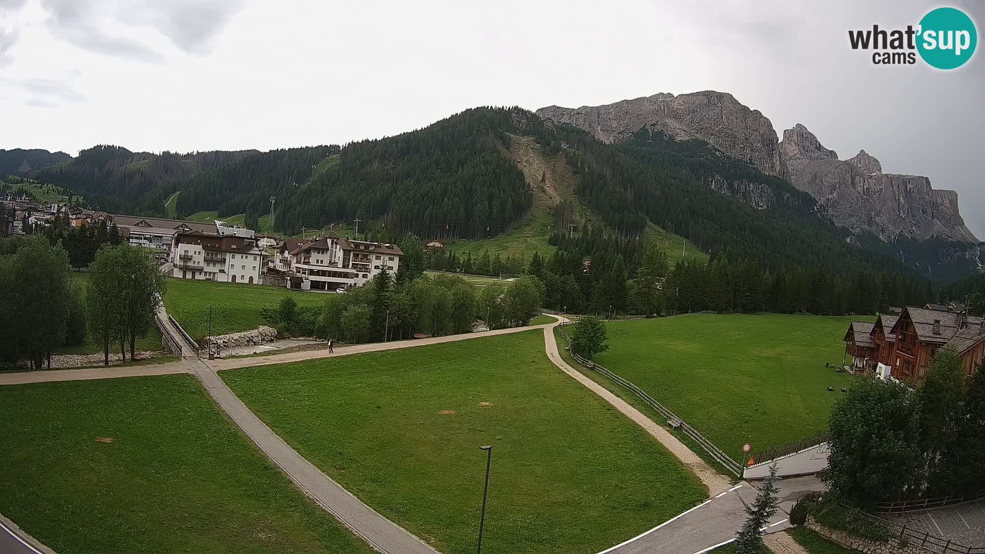 Webcam Corvara in Badia: Spectacular Views of the Sella Group