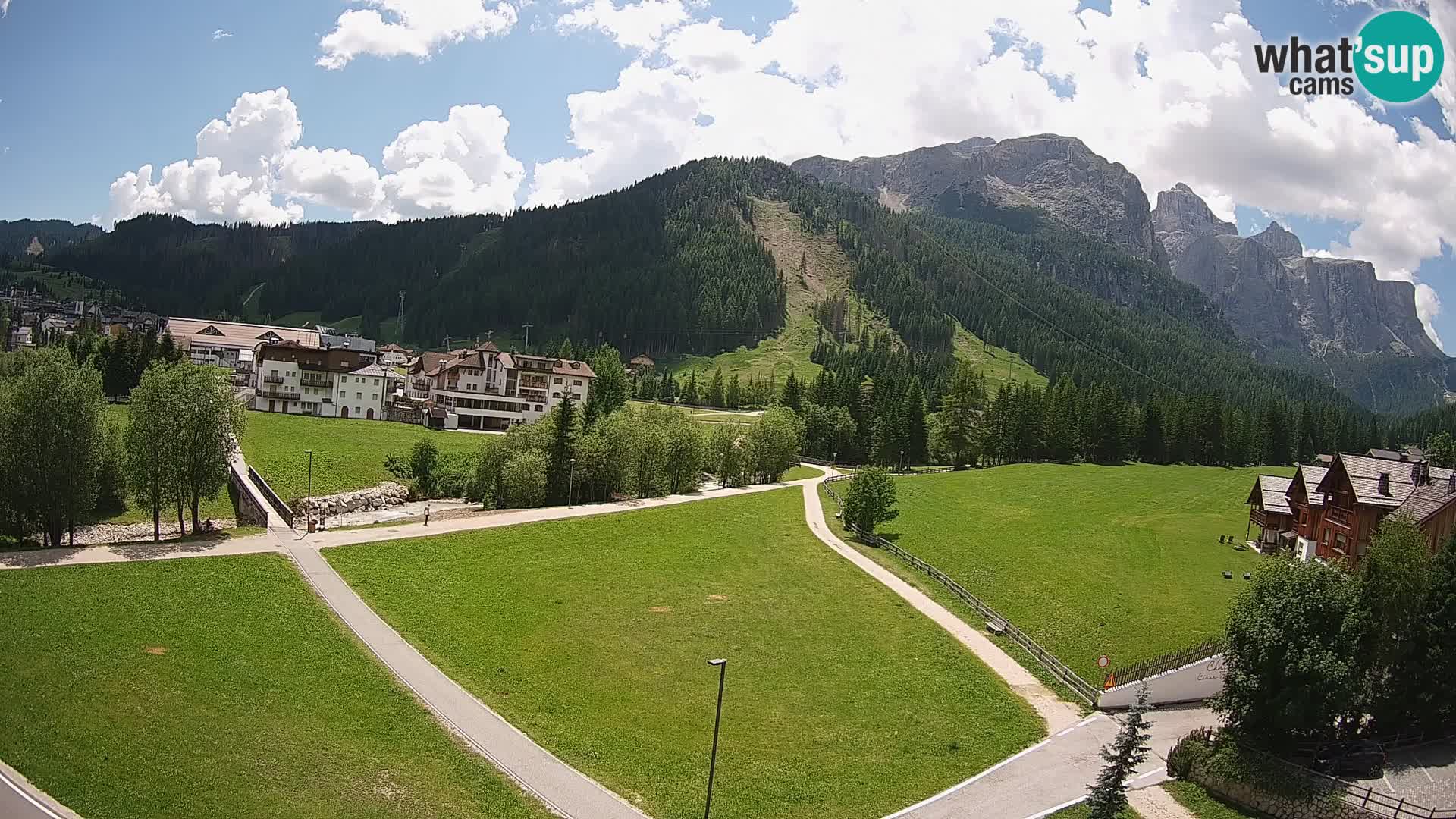 Webcam Corvara | Vista spettacolare Gruppo del Sella
