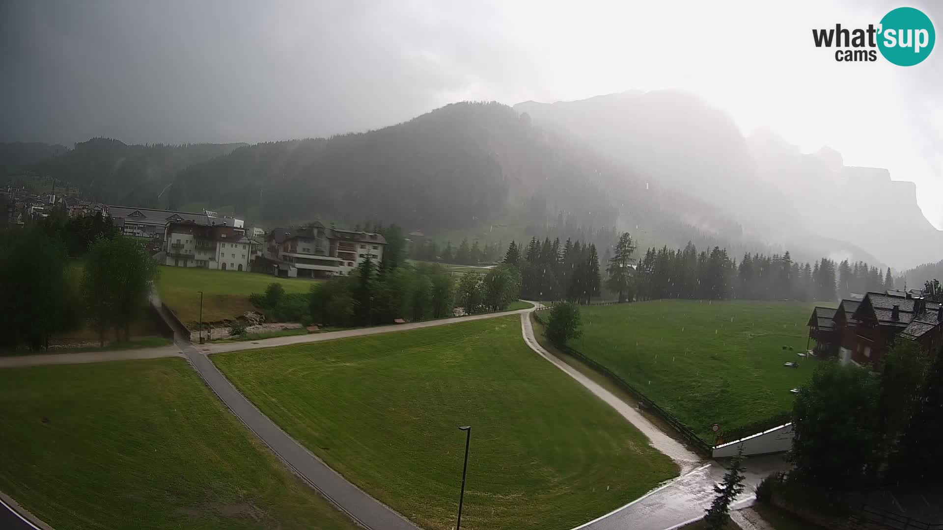 Webcam Corvara in Badia: Spectacular Views of the Sella Group