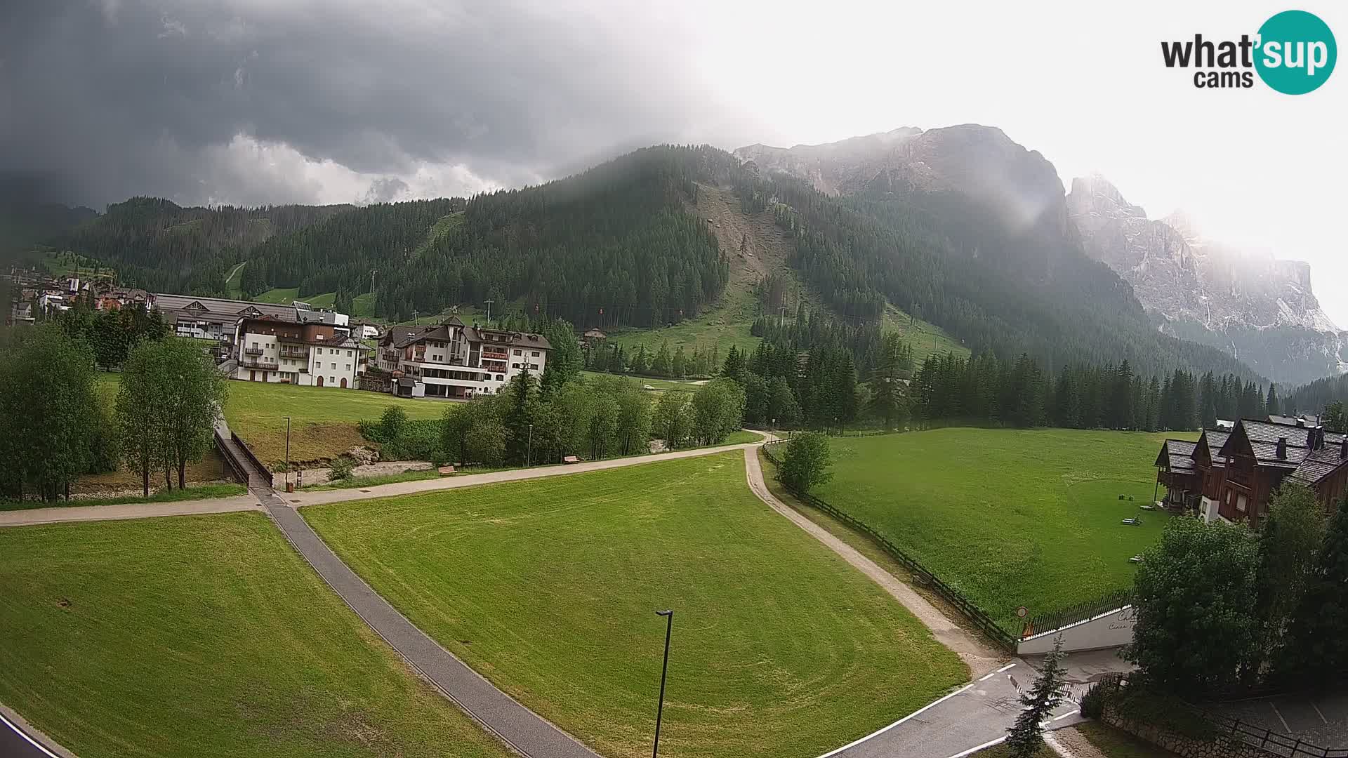 Webcam Corvara in Badia: Spectacular Views of the Sella Group