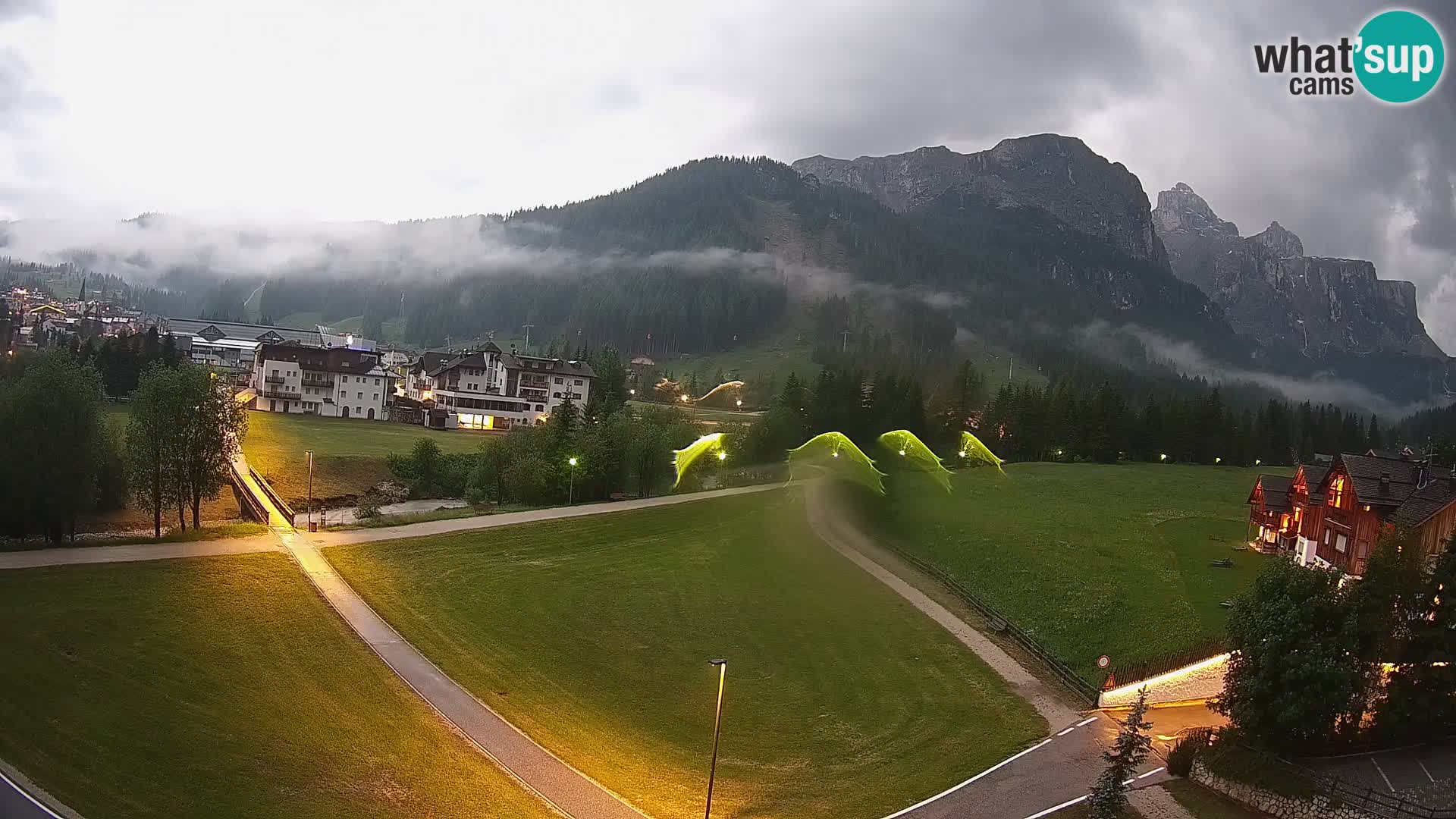 Webcam Corvara in Badia: Spectacular Views of the Sella Group