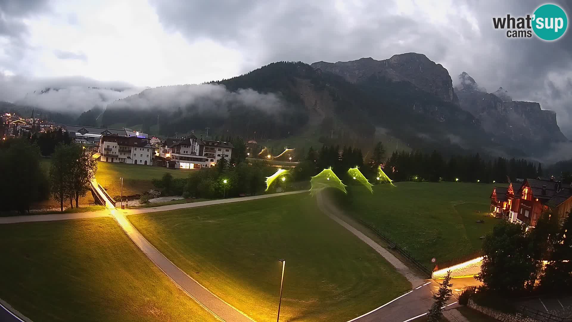 Webcam Corvara | Vista spettacolare Gruppo del Sella