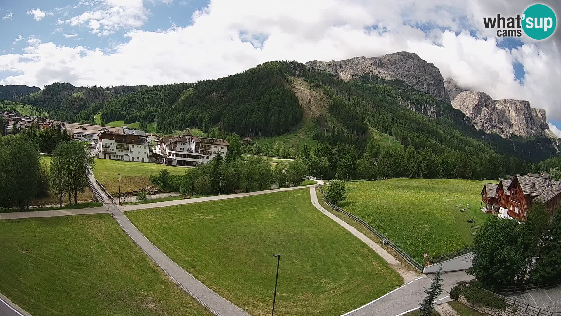 Webcam Corvara in Badia: Spectacular Views of the Sella Group