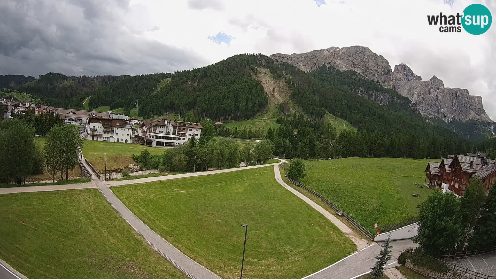 Webcam Corvara in Badia: Spectacular Views of the Sella Group