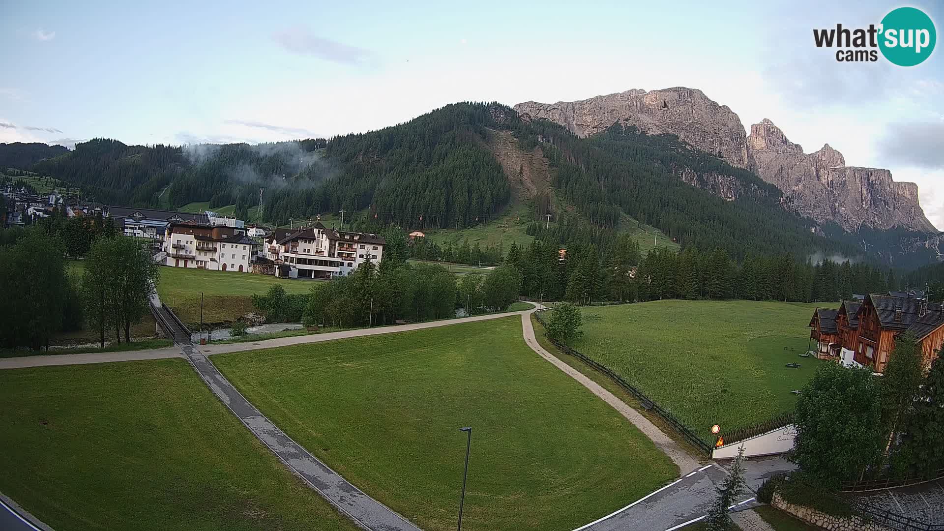Webcam Corvara | Vista spettacolare Gruppo del Sella
