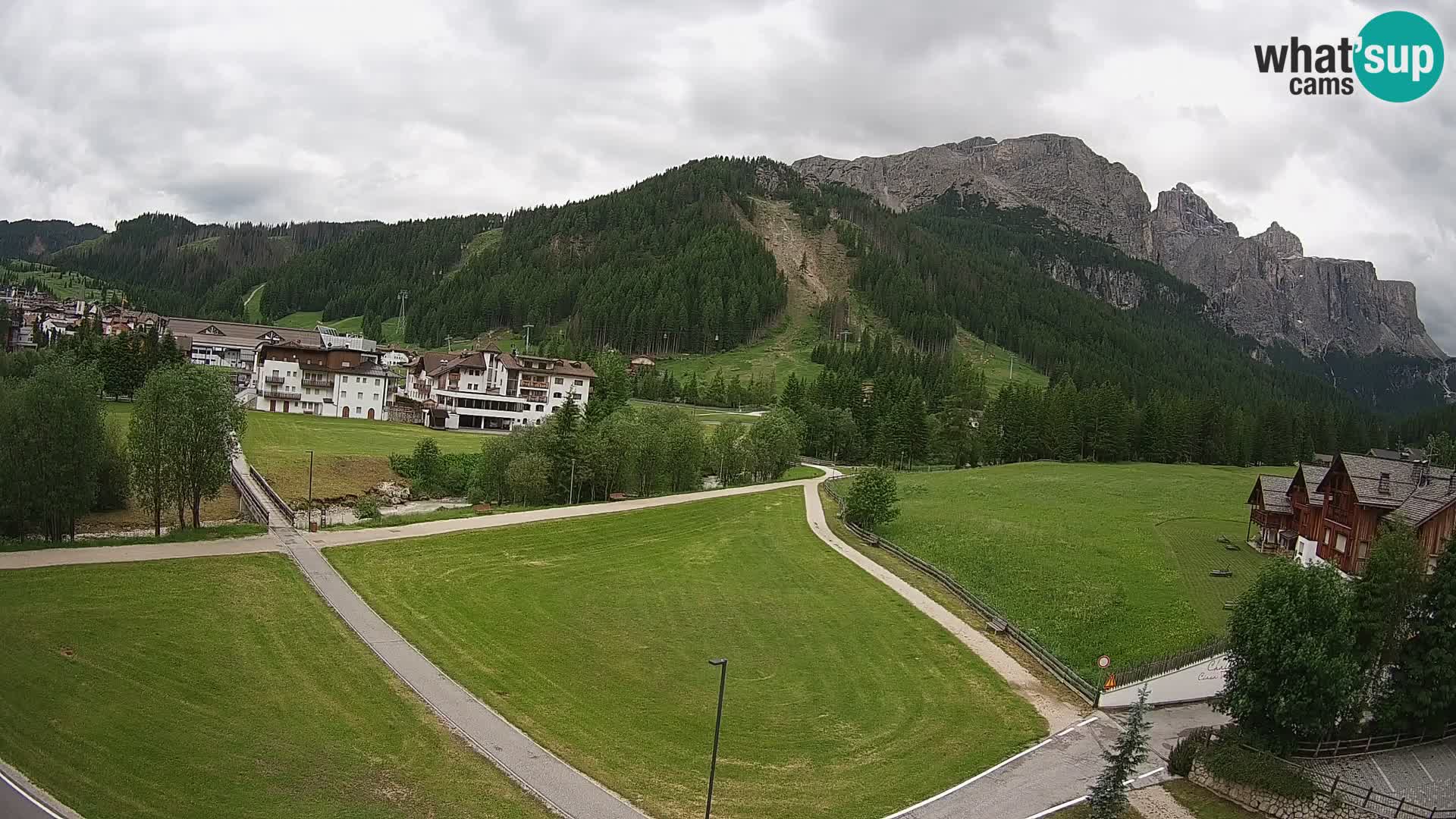 Webcam Corvara | Vista spettacolare Gruppo del Sella