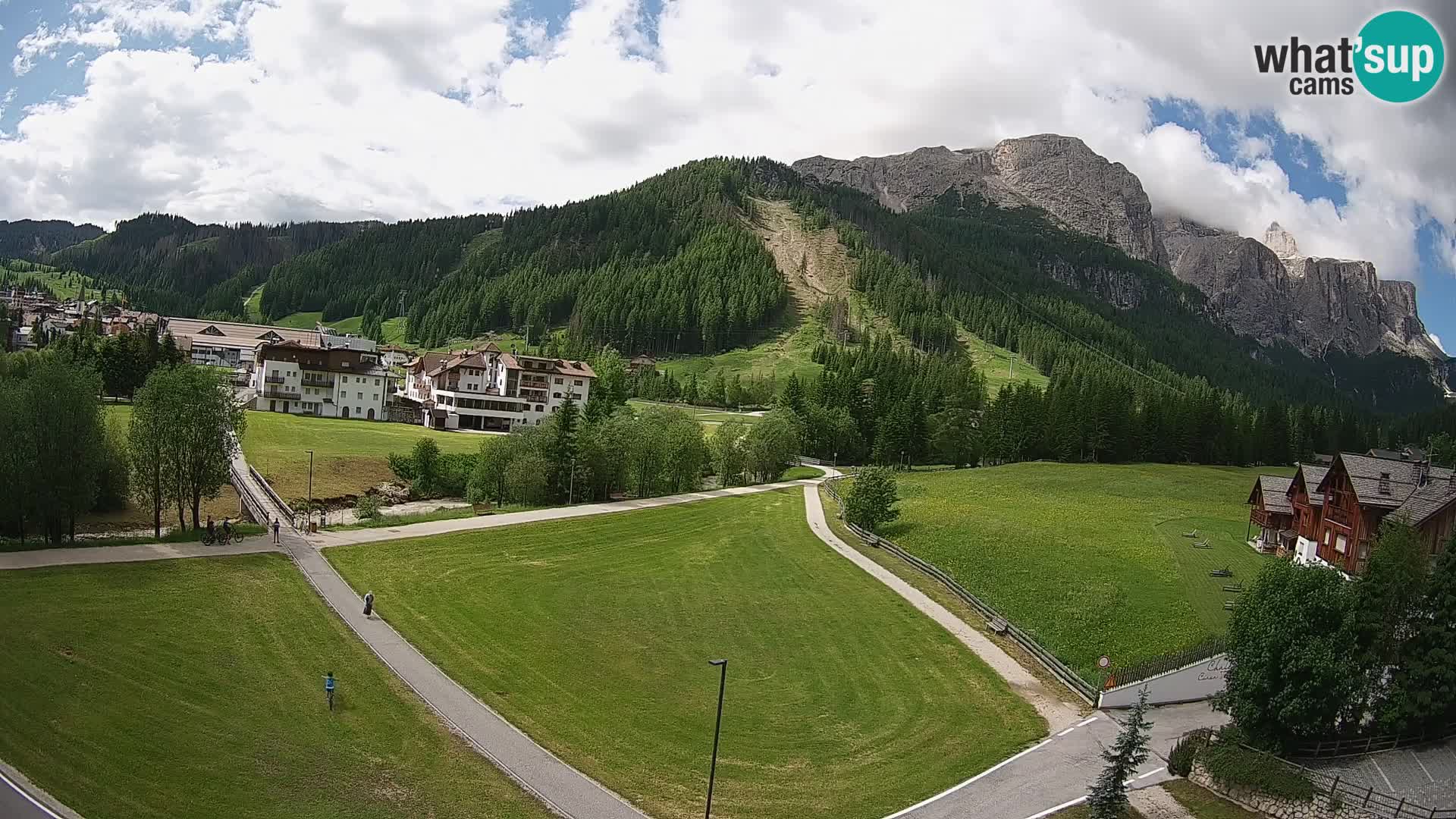 Webcam Corvara in Badia: Spectacular Views of the Sella Group