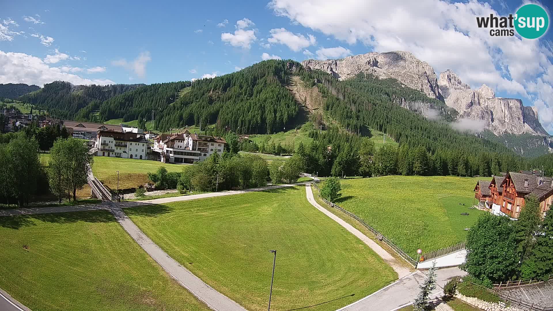 Webcam Corvara | Vista spettacolare Gruppo del Sella
