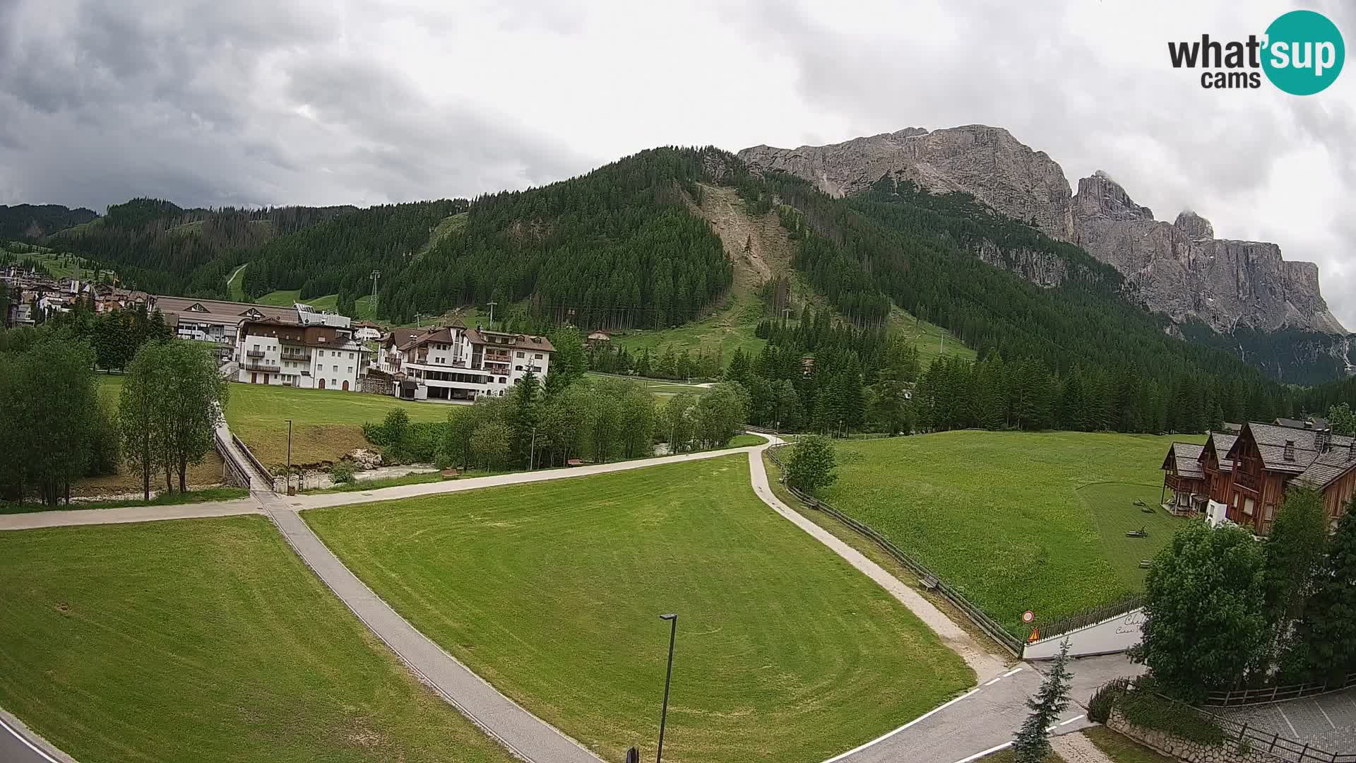Webcam Corvara | Vista spettacolare Gruppo del Sella