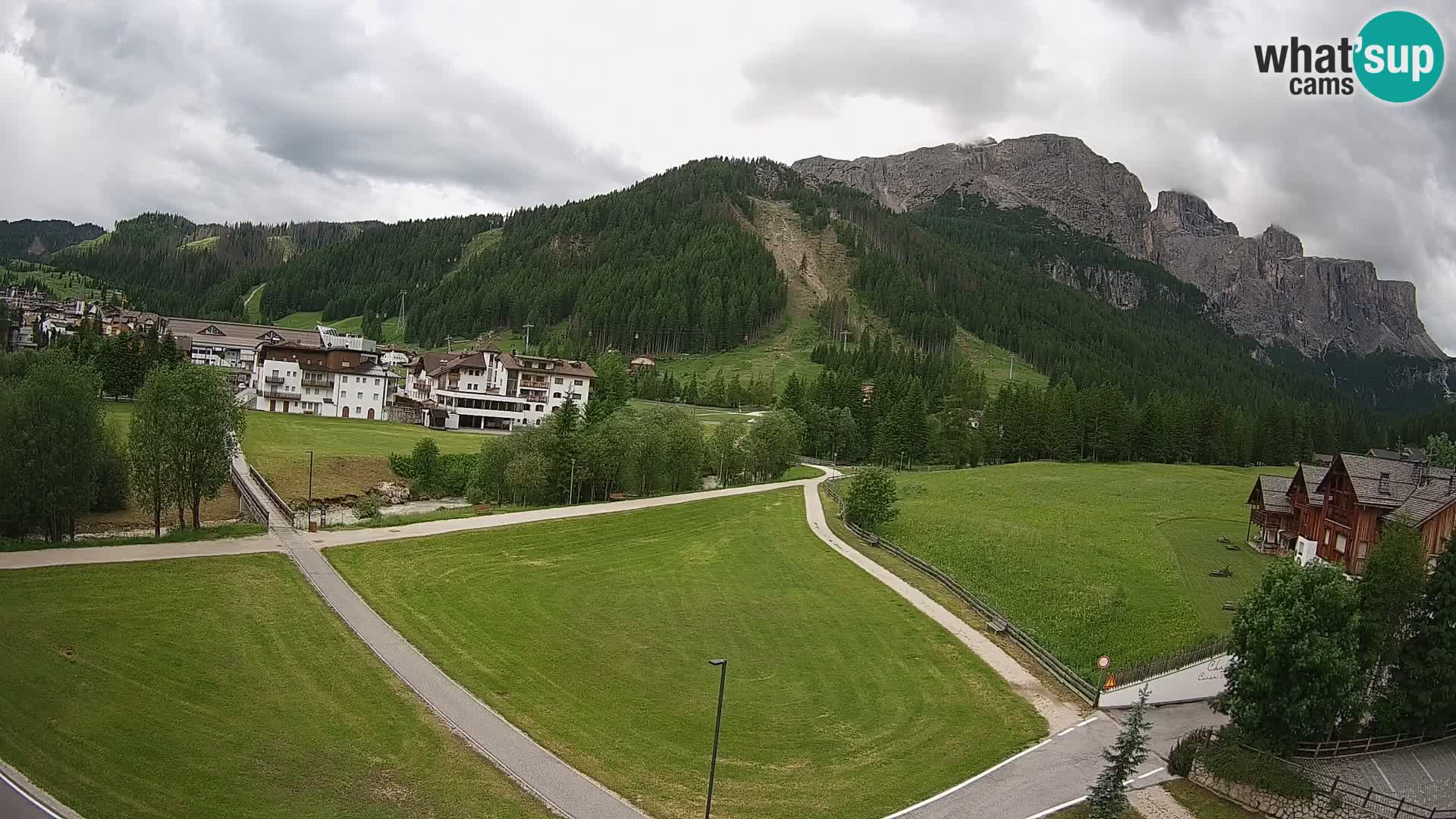 Webcam Corvara | Vista spettacolare Gruppo del Sella
