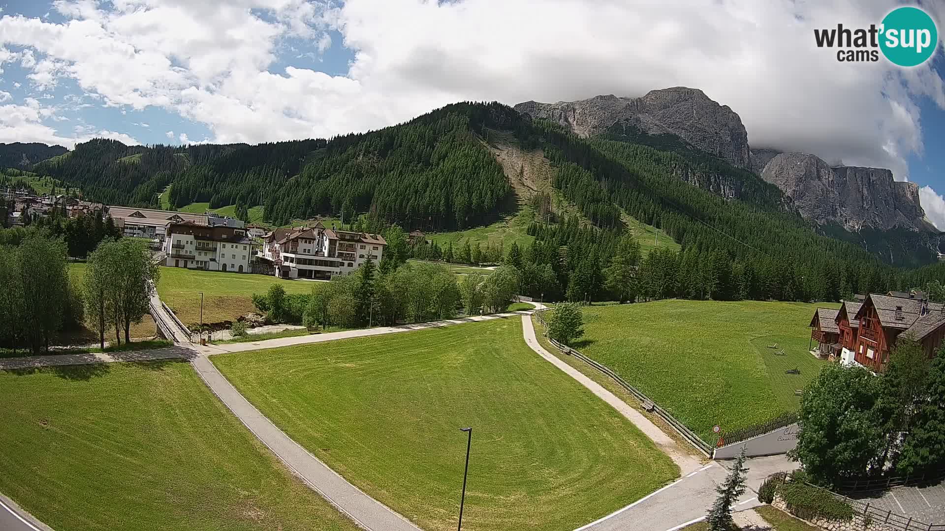 Webcam Corvara | Vista spettacolare Gruppo del Sella