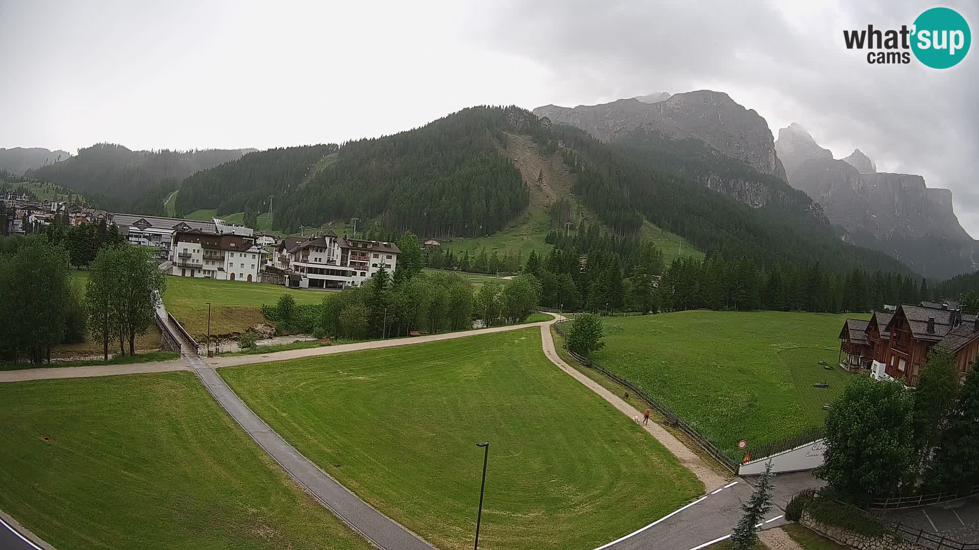 Webcam Corvara | Vista spettacolare Gruppo del Sella