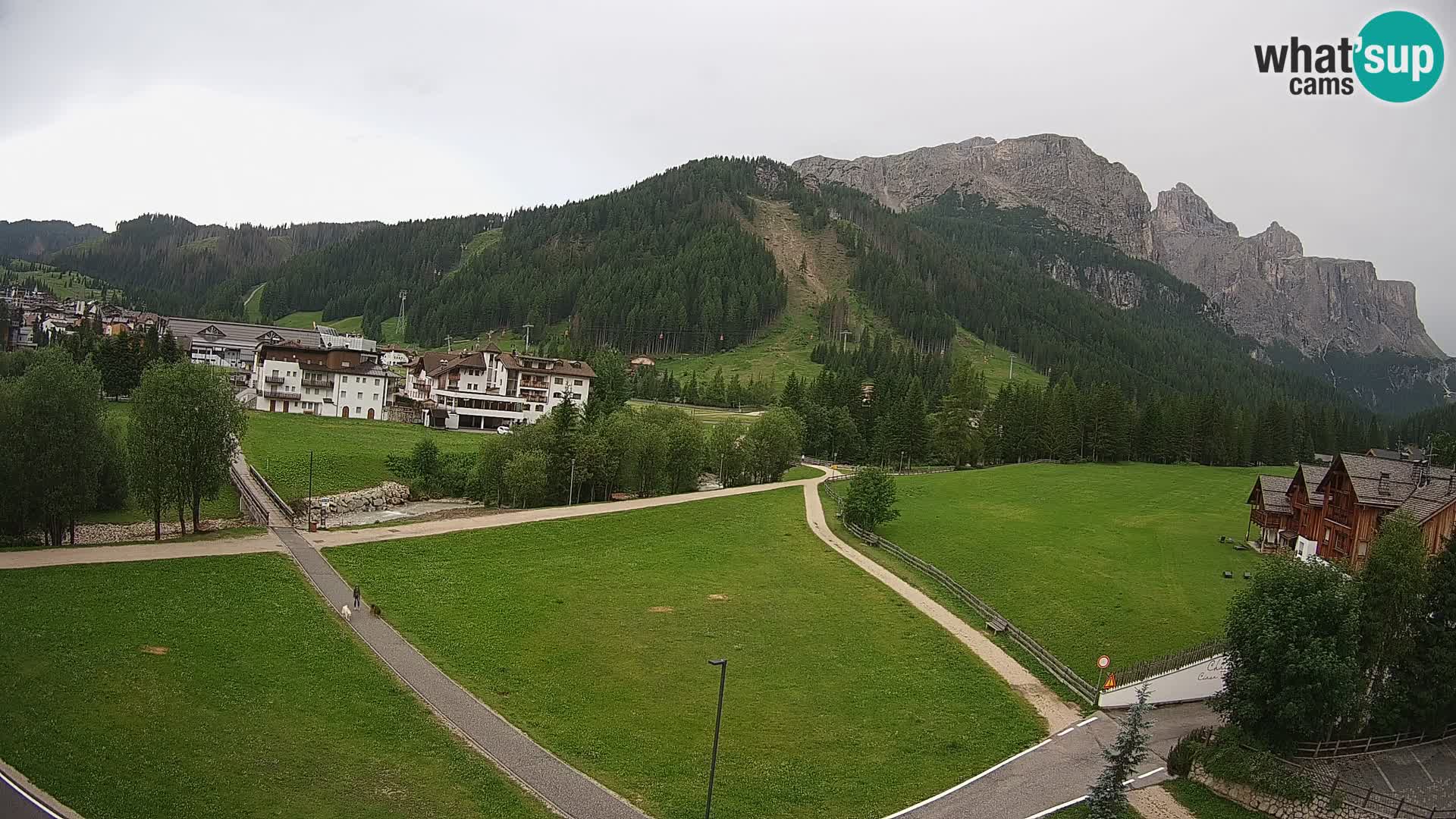 Webcam Corvara in Badia: Spectacular Views of the Sella Group