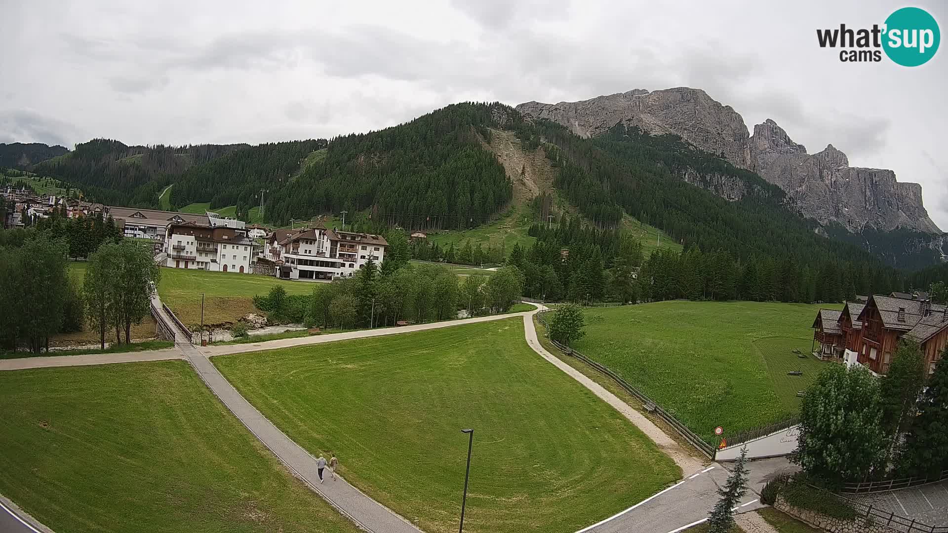 Webcam Corvara | Vista spettacolare Gruppo del Sella