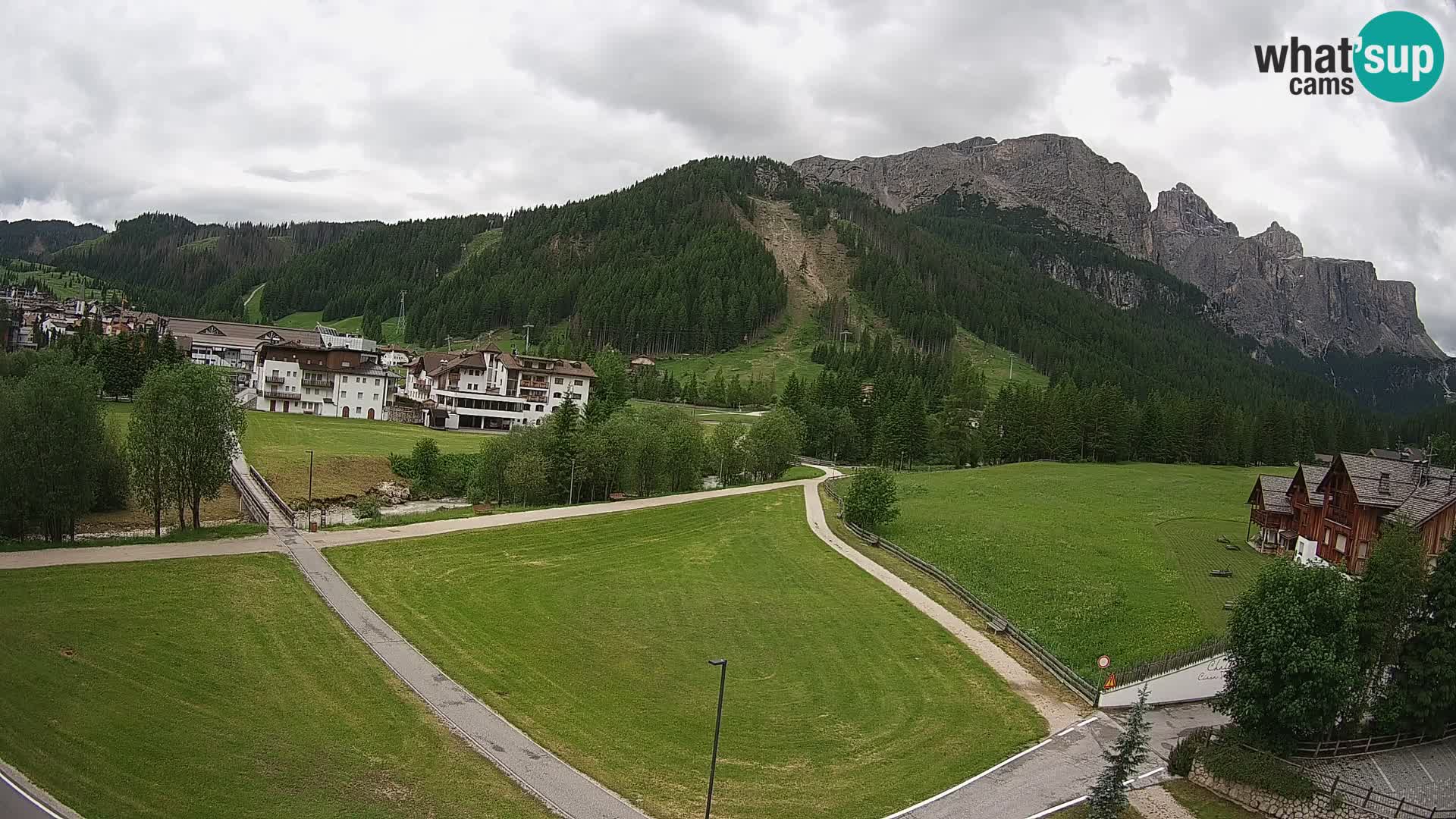 Webcam Corvara in Badia: Spectacular Views of the Sella Group