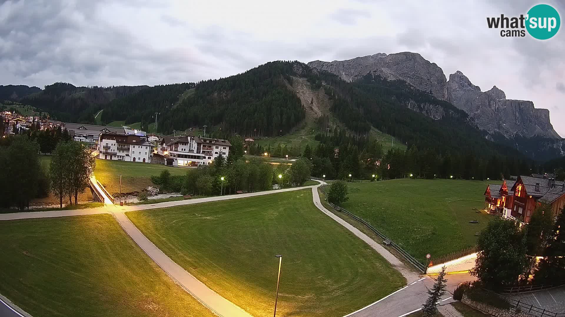 Webcam Corvara | Vista spettacolare Gruppo del Sella
