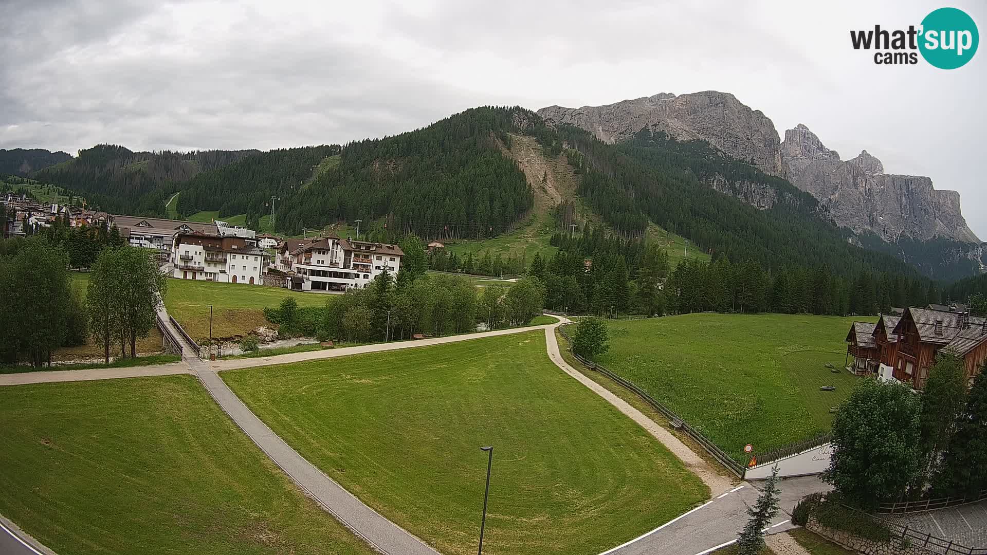 Webcam Corvara in Badia: Spectacular Views of the Sella Group