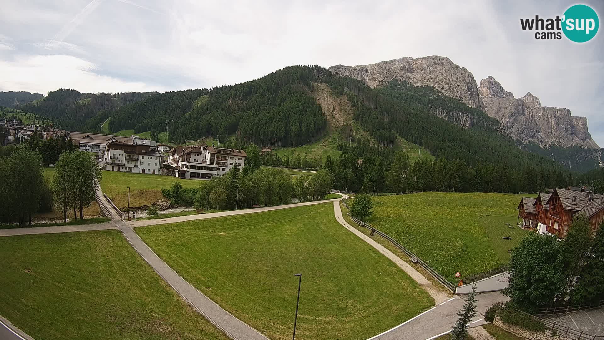 Webcam Corvara | Vista spettacolare Gruppo del Sella