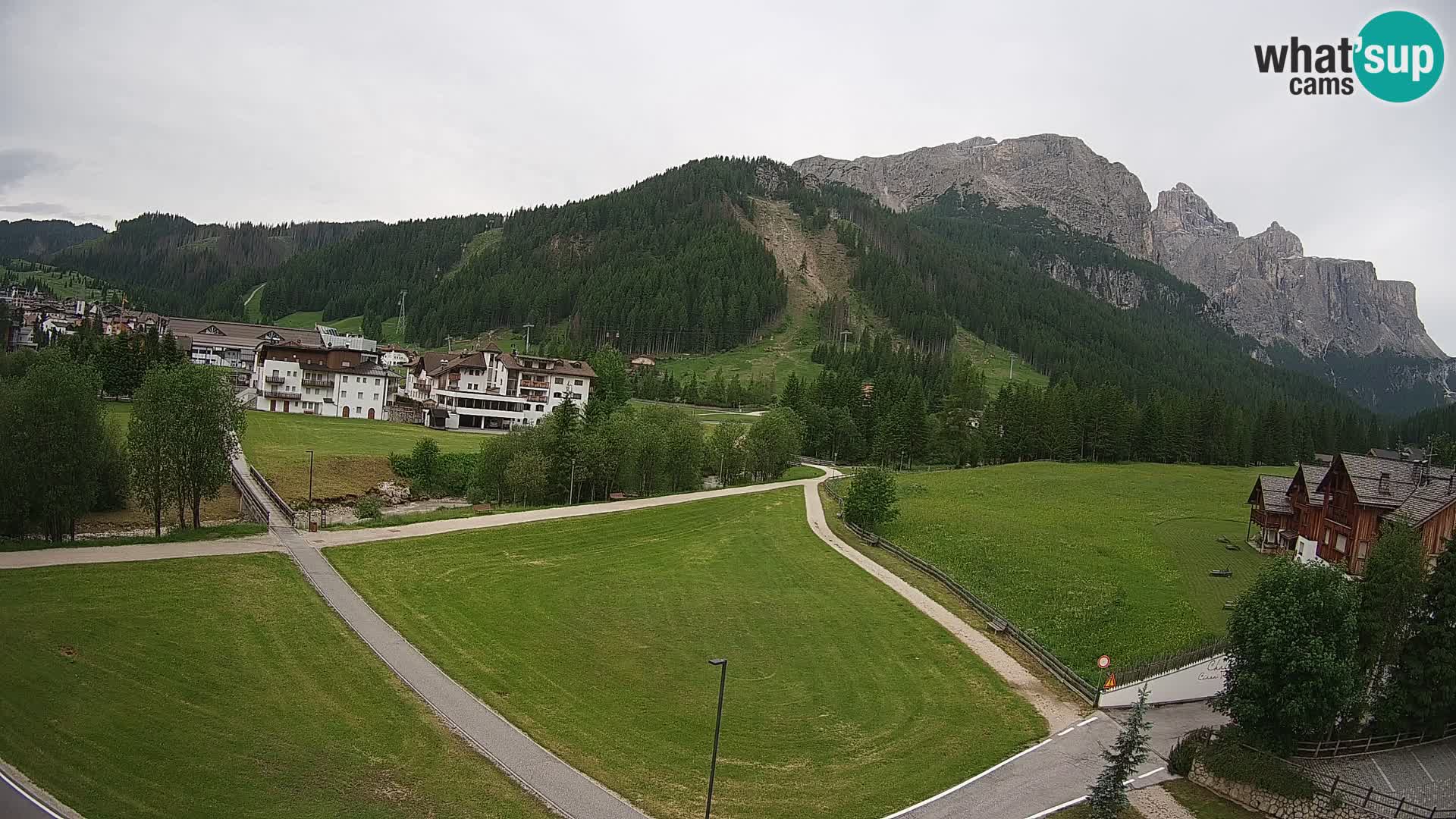 Webcam Corvara in Badia: Spectacular Views of the Sella Group