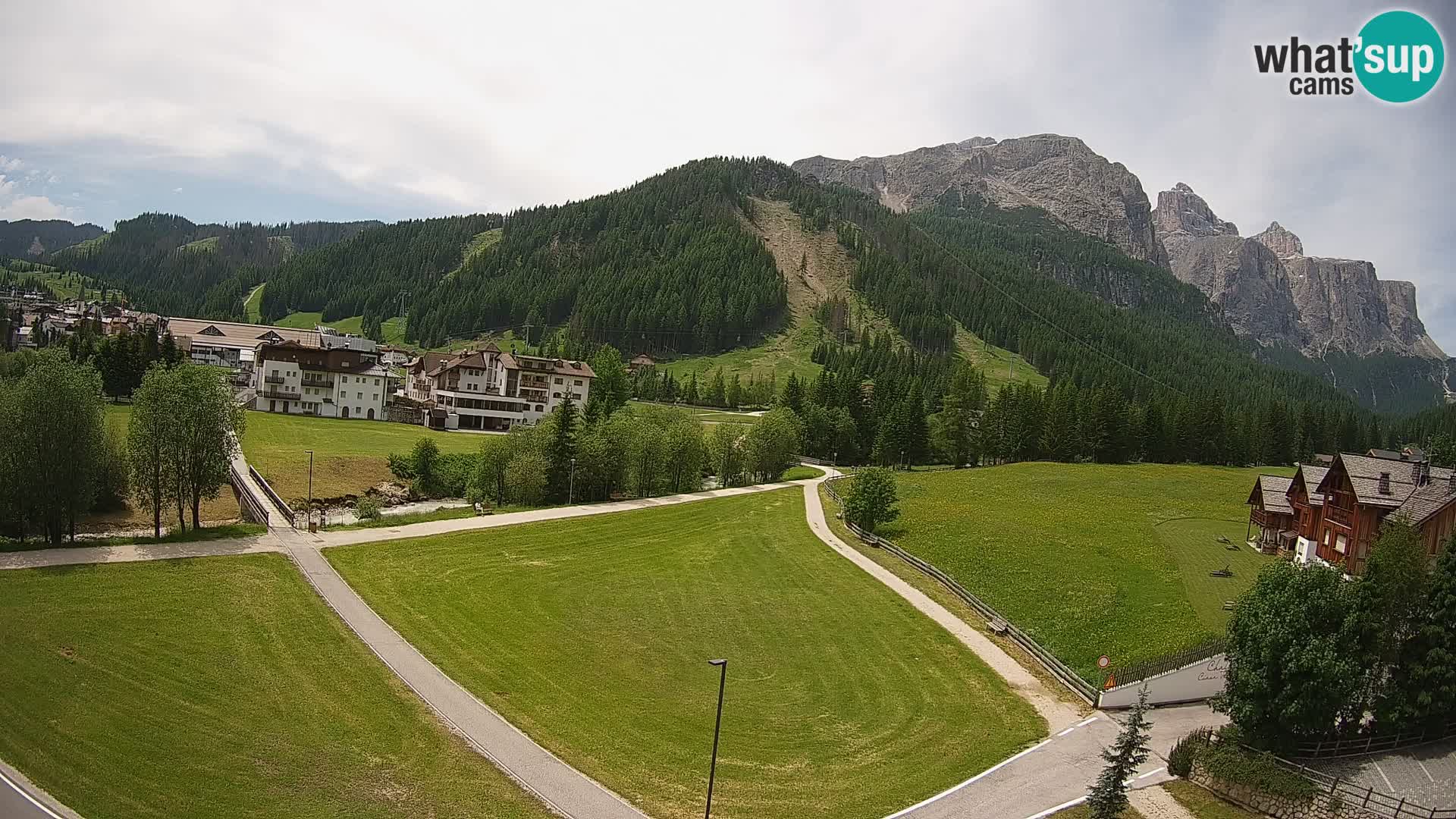 Webcam Corvara in Badia: Spectacular Views of the Sella Group
