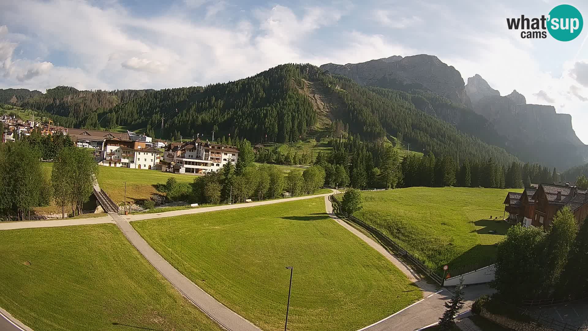 Webcam Corvara | Vista spettacolare Gruppo del Sella
