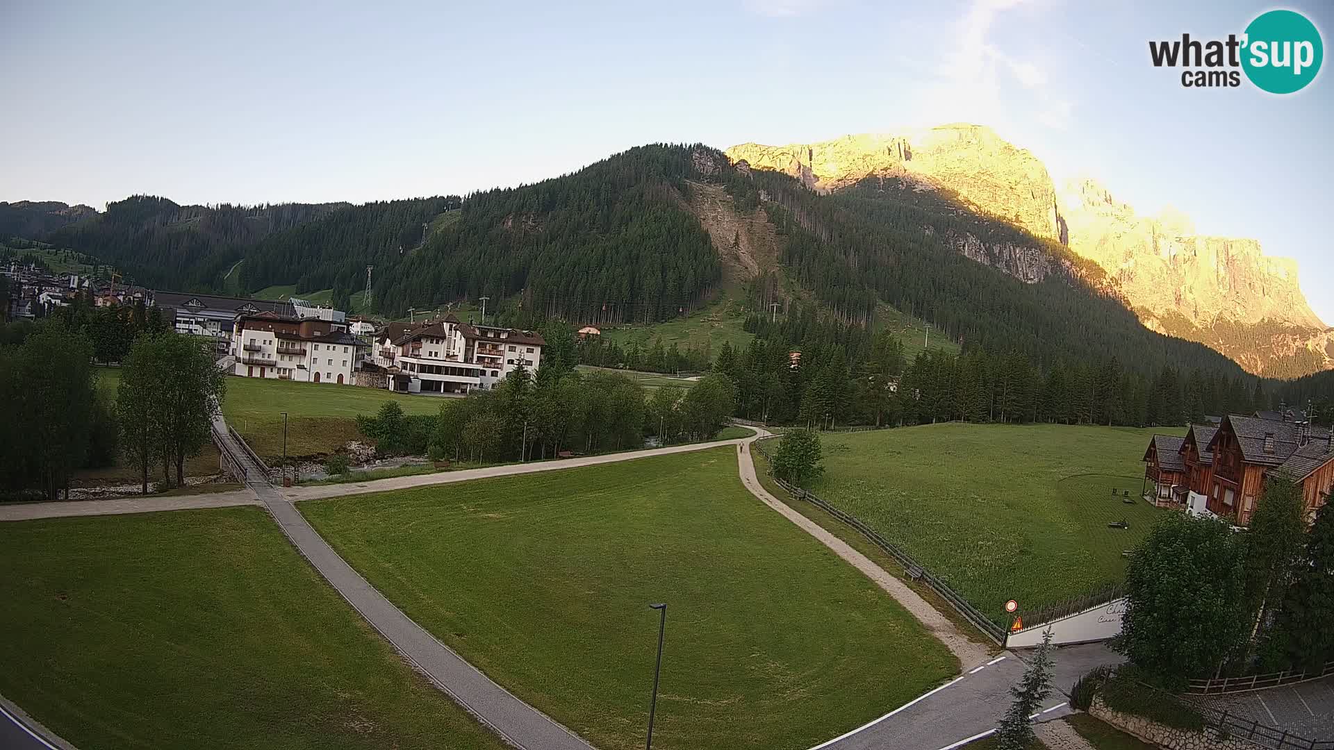 Webcam Corvara | Vista spettacolare Gruppo del Sella