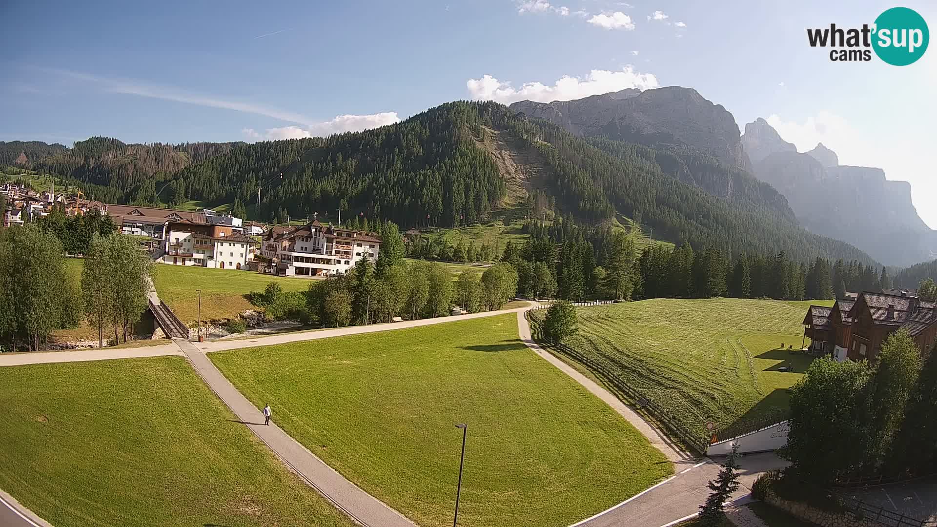 Webcam Corvara | Vista spettacolare Gruppo del Sella