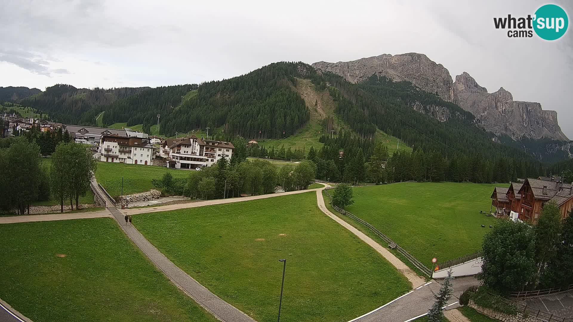Webcam Corvara | Vista spettacolare Gruppo del Sella