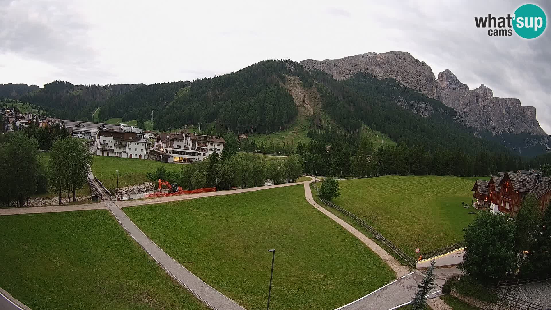 Webcam Corvara | Vista spettacolare Gruppo del Sella
