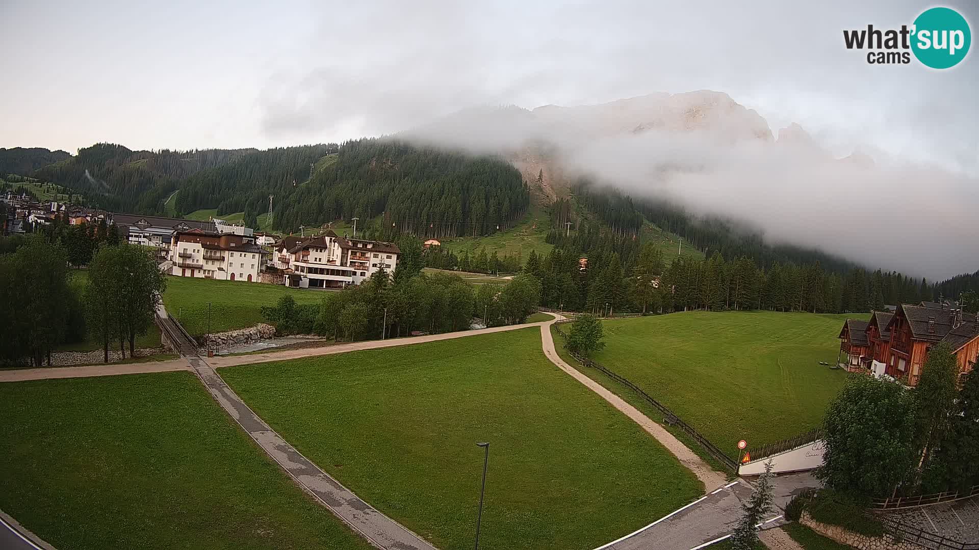 Webcam Corvara in Badia: Spectacular Views of the Sella Group