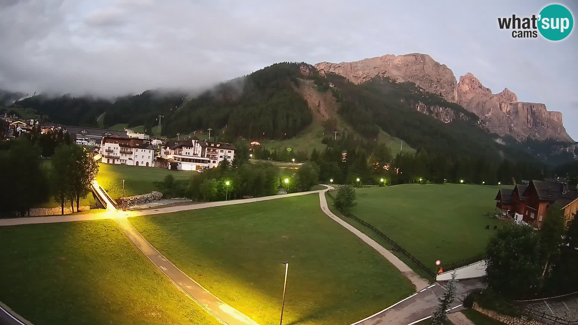 Webcam Corvara in Badia: Spectacular Views of the Sella Group