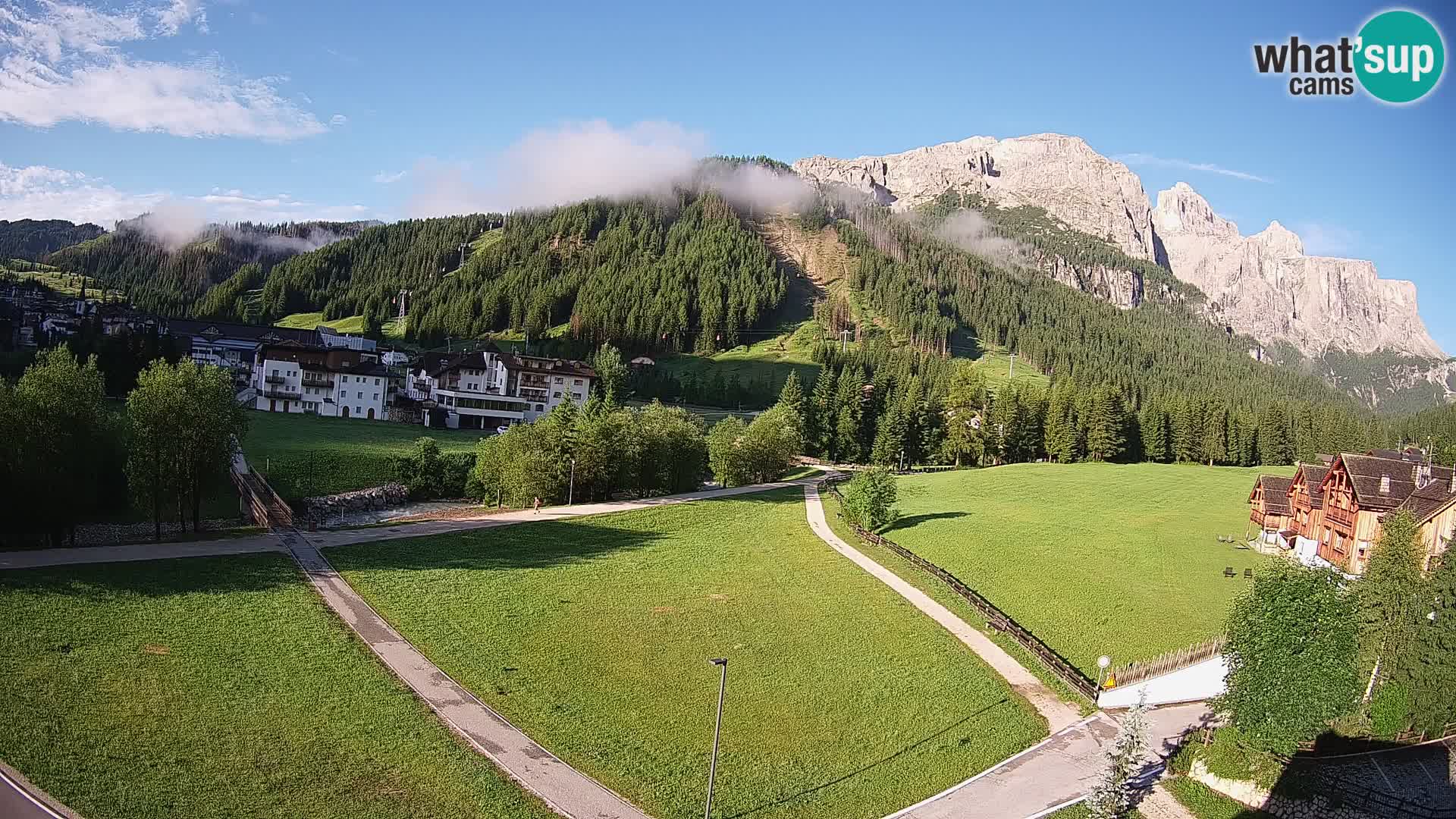 Corvara webcam | Spektakuläre Ausblicke auf die Sellagruppe