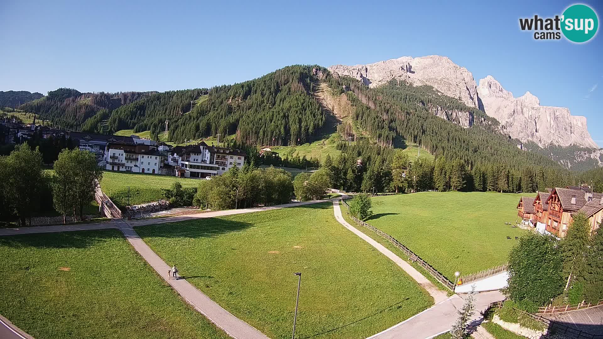 Webcam Corvara in Badia: Spectacular Views of the Sella Group