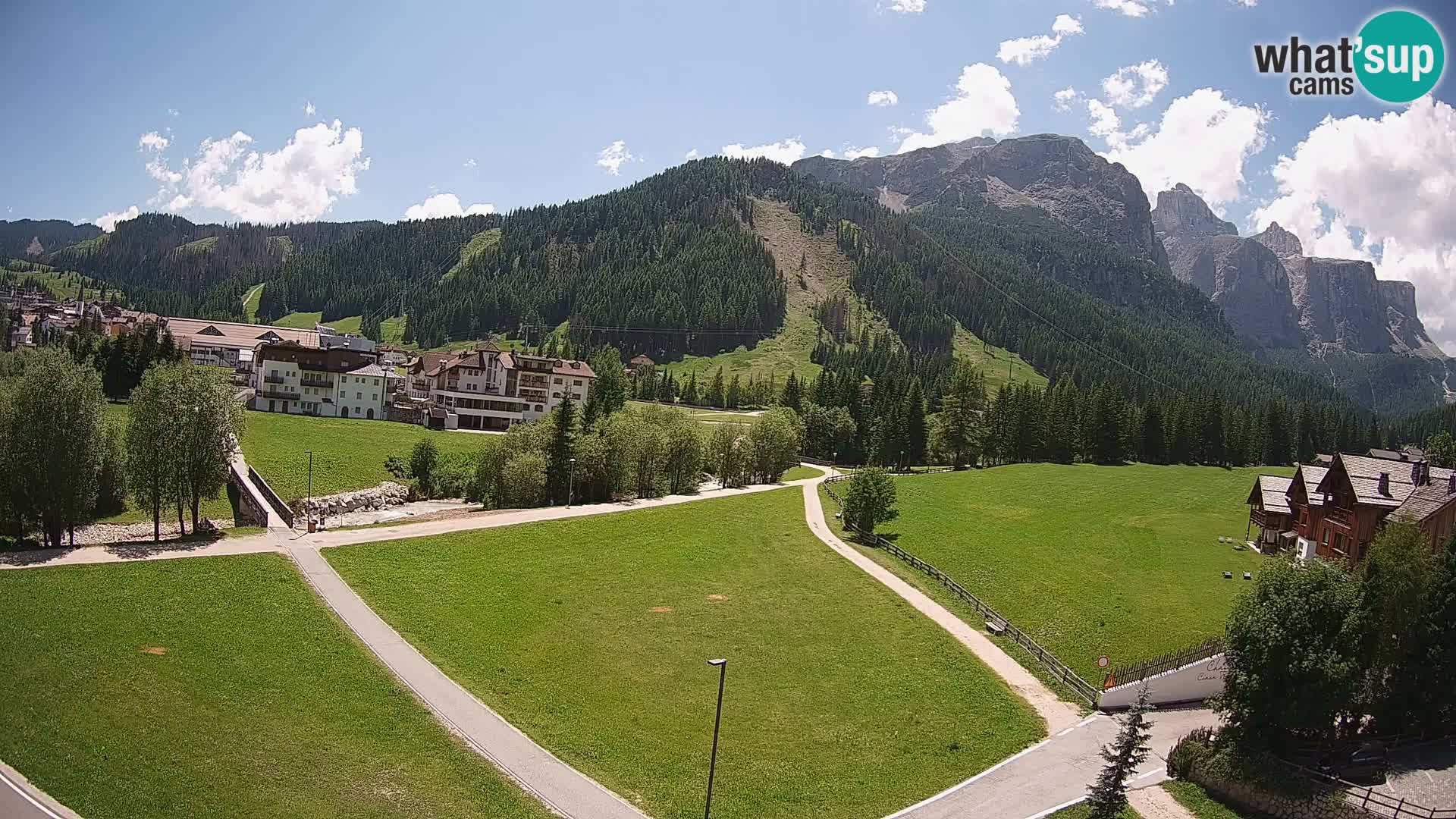 Webcam Corvara | Vista spettacolare Gruppo del Sella