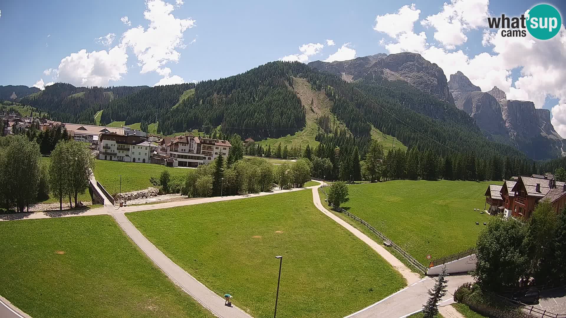 Webcam Corvara in Badia: Spectacular Views of the Sella Group