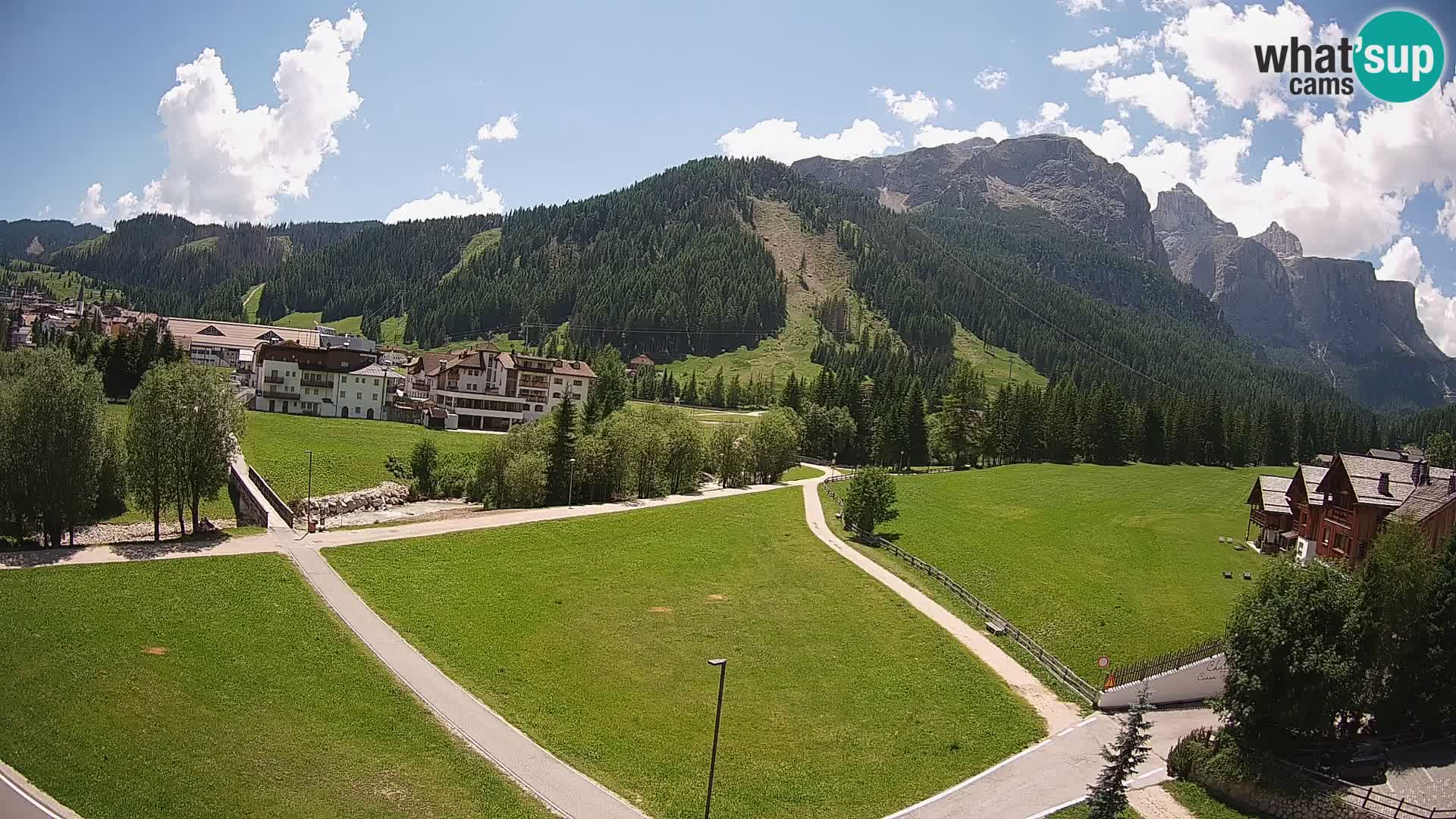 Webcam Corvara in Badia: Spectacular Views of the Sella Group