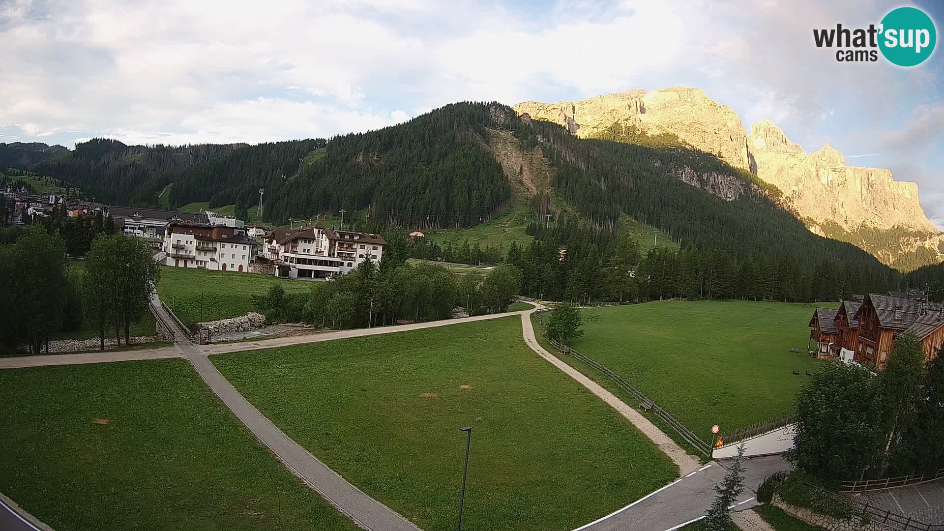 Webcam Corvara | Vista spettacolare Gruppo del Sella