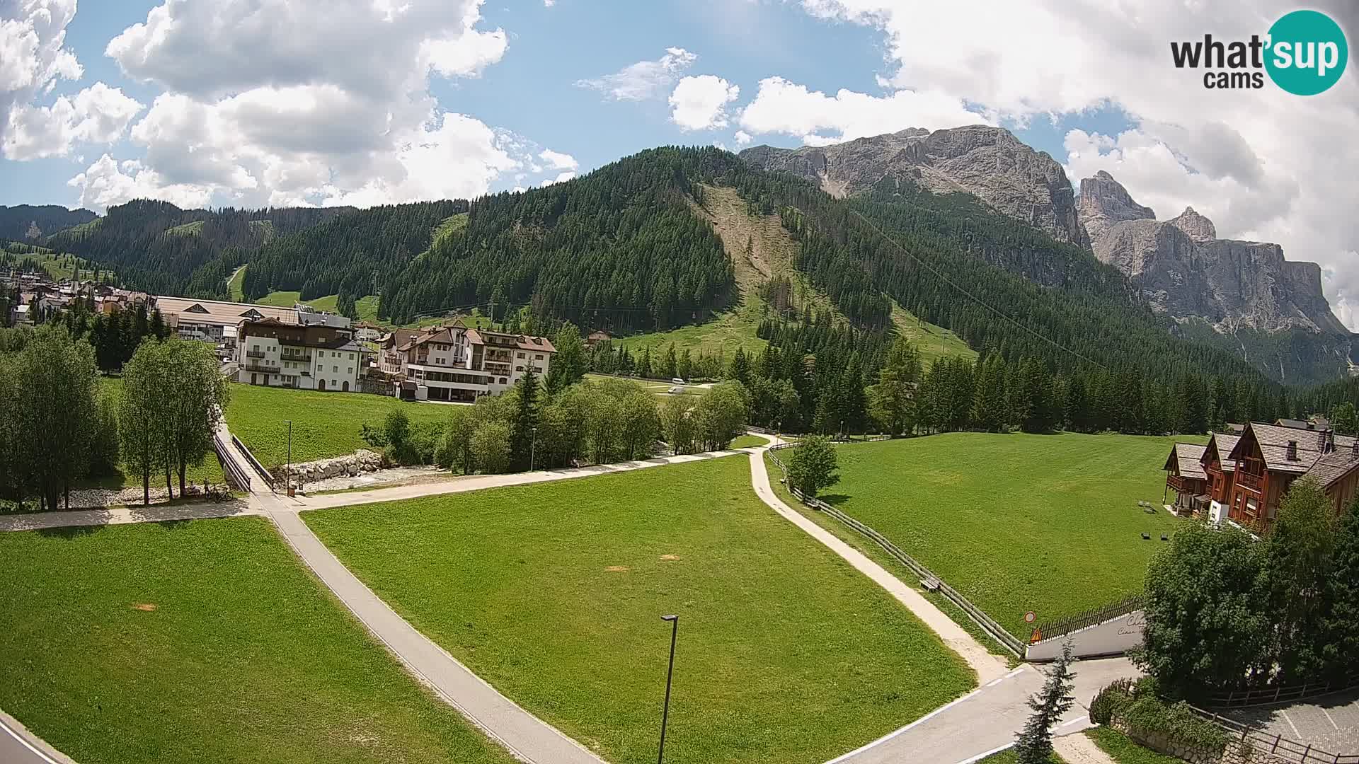 Webcam Corvara | Vista spettacolare Gruppo del Sella