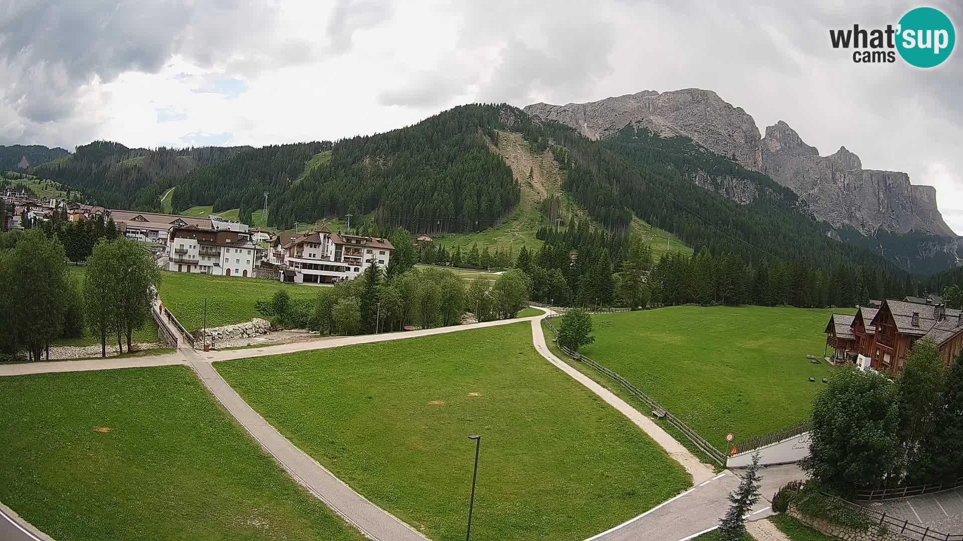 Webcam Corvara in Badia: Spectacular Views of the Sella Group
