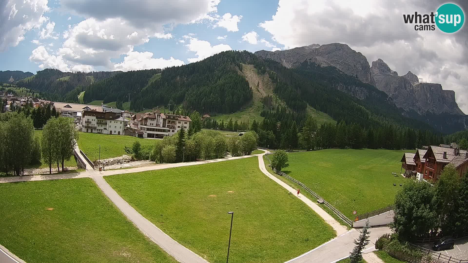 Webcam Corvara | Vista spettacolare Gruppo del Sella