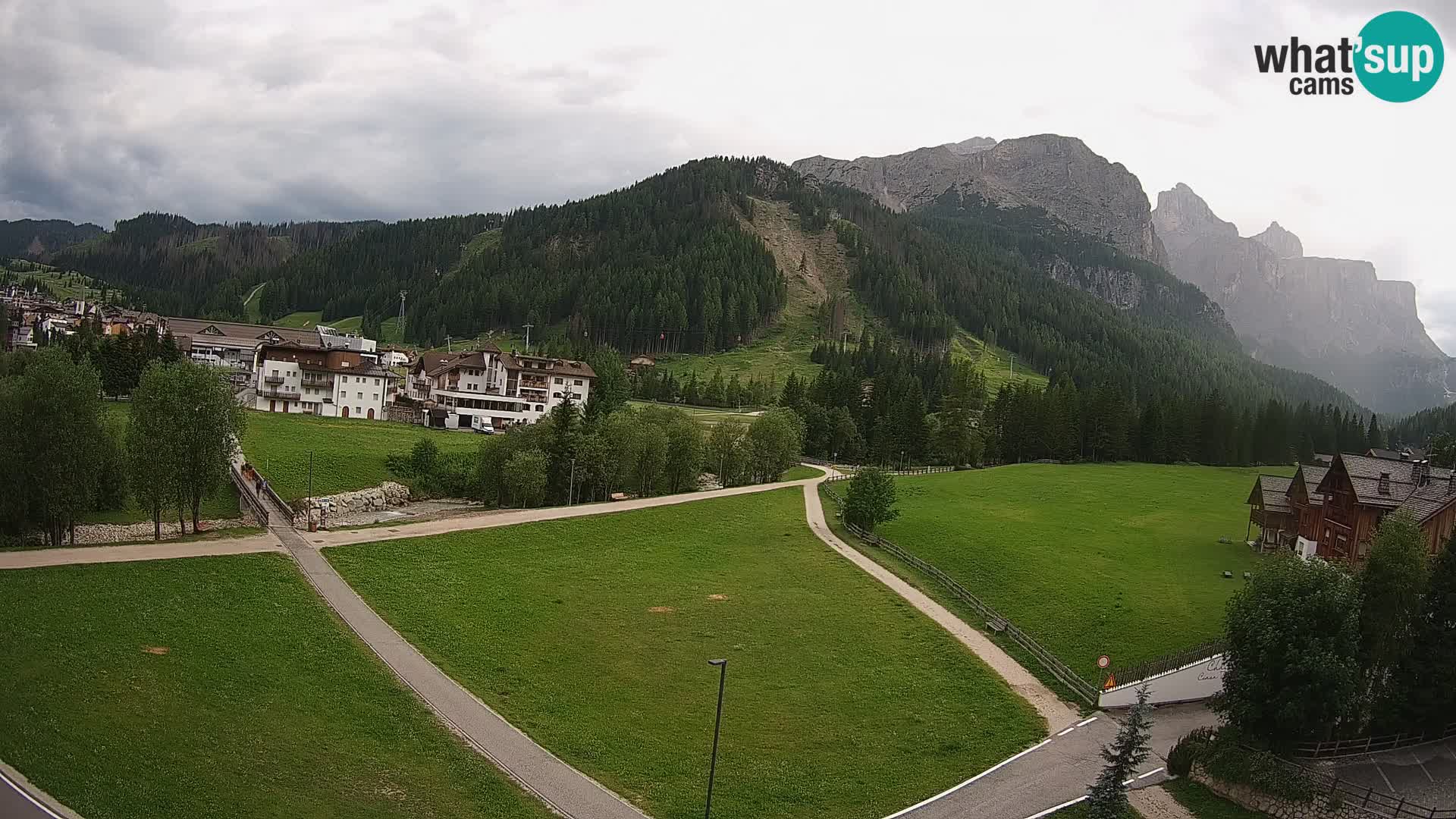 Webcam Corvara | Vista spettacolare Gruppo del Sella