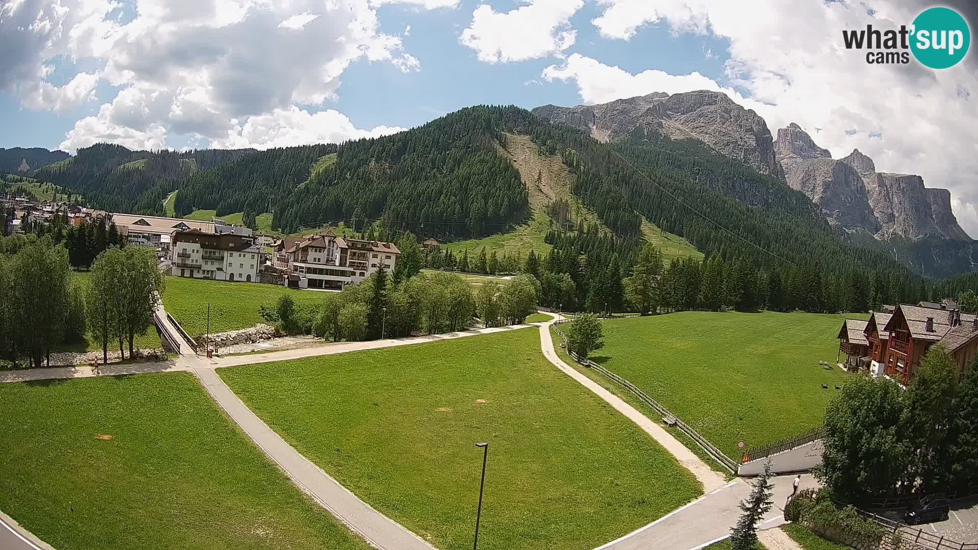 Webcam Corvara | Vista spettacolare Gruppo del Sella